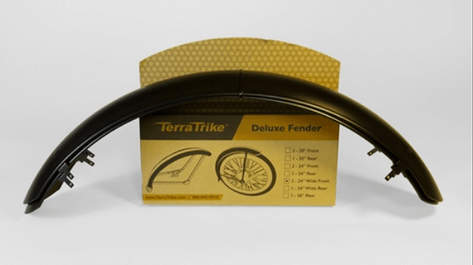 Terratrike 24" Front Fender Set - Extended Width Black